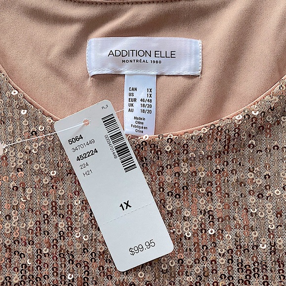 Rose gold sequence dress. - Picture 3 of 3